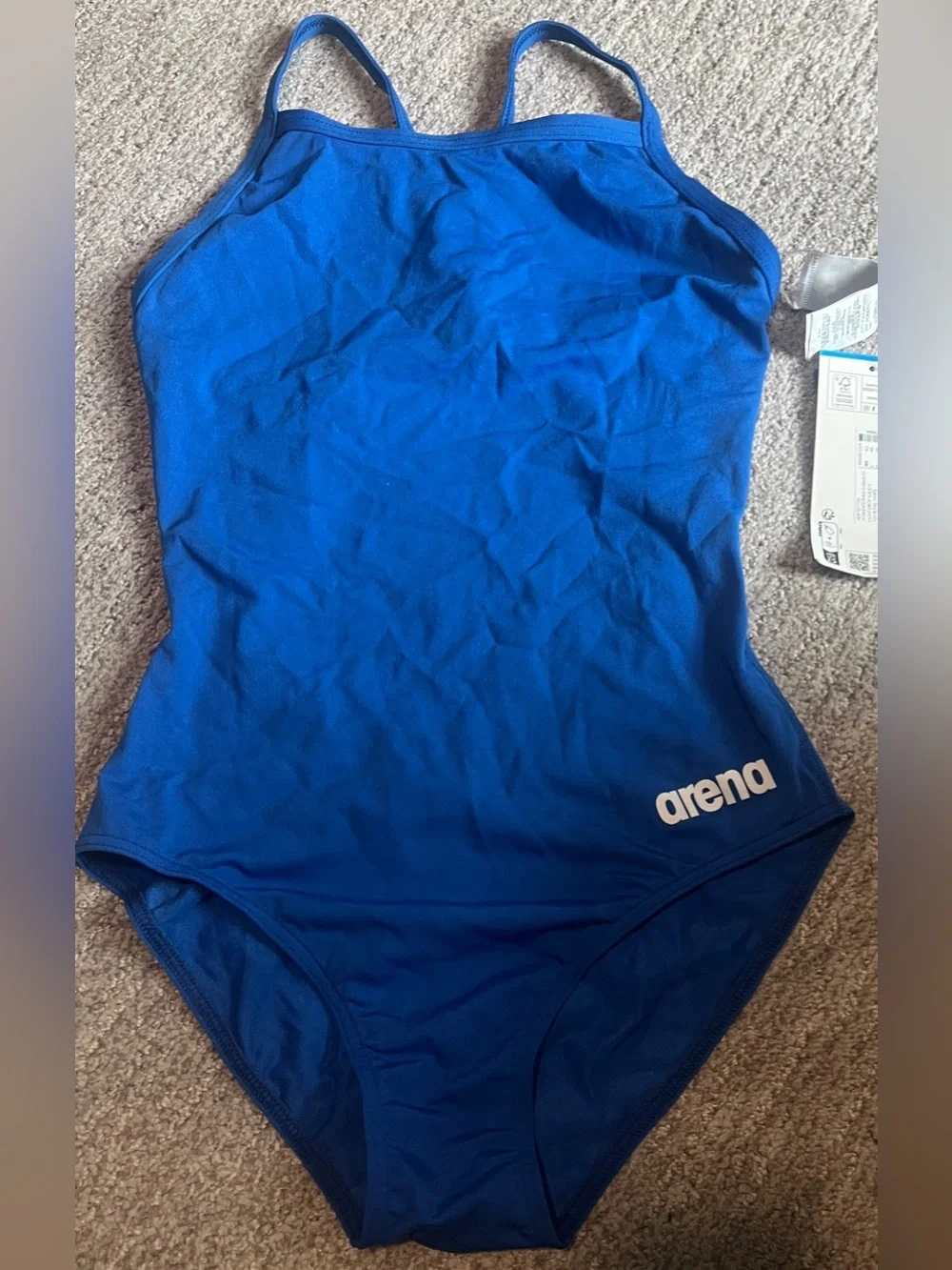 Team MaxLife Swimsuit Solid FL Light Drop Back Sports Athletic Training Suit 34